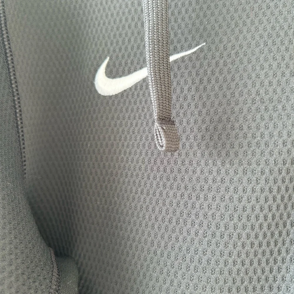 Nike Dark Gray Therma-Fit Ole Miss Zip-Up Hoodie - Picture 3 of 6